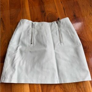 Forever 21 Cream A-Line Mini Skirt for Work